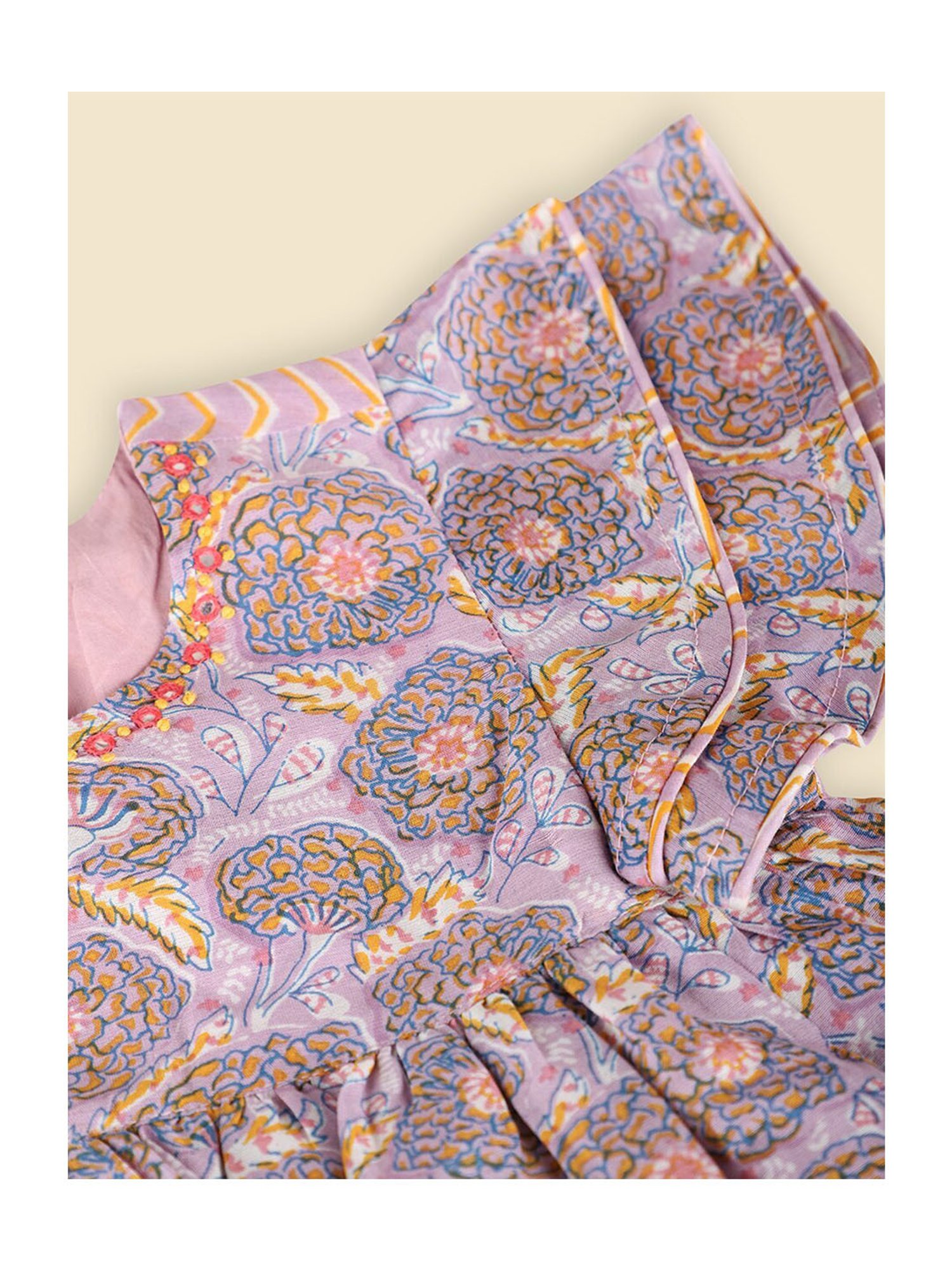 Ed-a-Mamma Baby Multicolor Printed Dress (Pack Of 2)