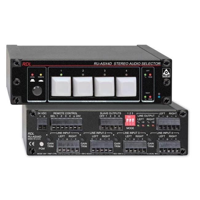 4x1 Stereo Balanced Audio Switcher/Terminal Block