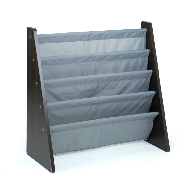 Sumatra Kids' Bookshelf 4 Tier Book Organizer Espresso/Gray - Humble Crew