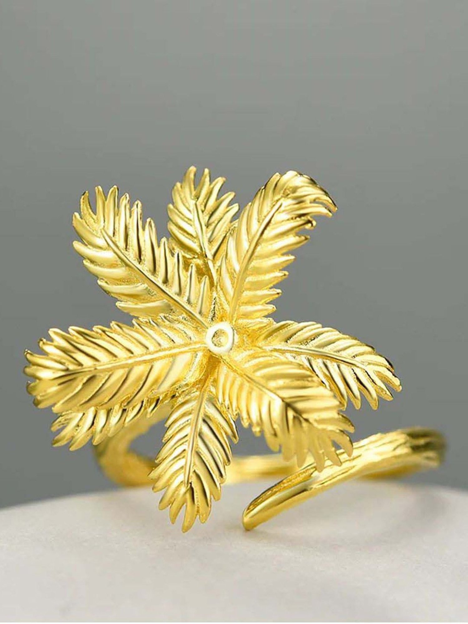 GIVA 925 Silver Pearly Bloom Ring for Women & Girls