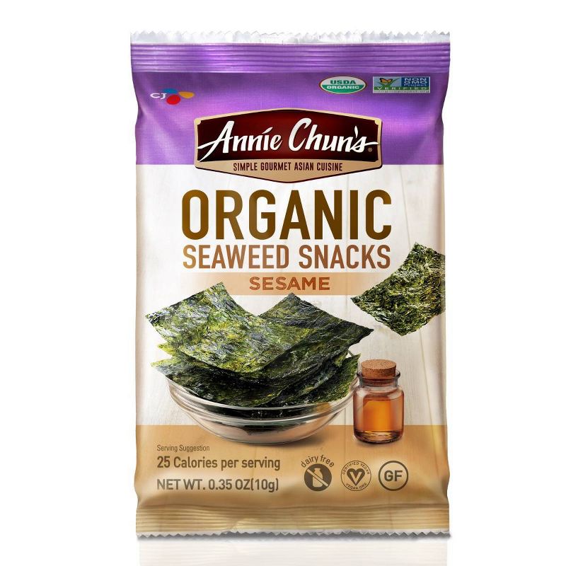 Annie Chun's Organic Seaweed Snacks Sesame - 0.35oz