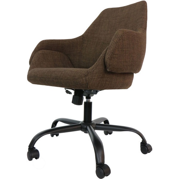Hanover HOC0001 17.75-20.75 in. Everson Gas Lift Wheeled Office Chair, Chocolate