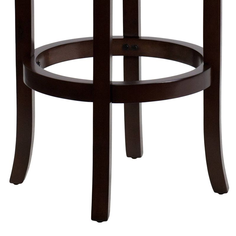 29" Backless Cappuccino Adjustable Height Barstool Cappuccino - Riverstone Furniture