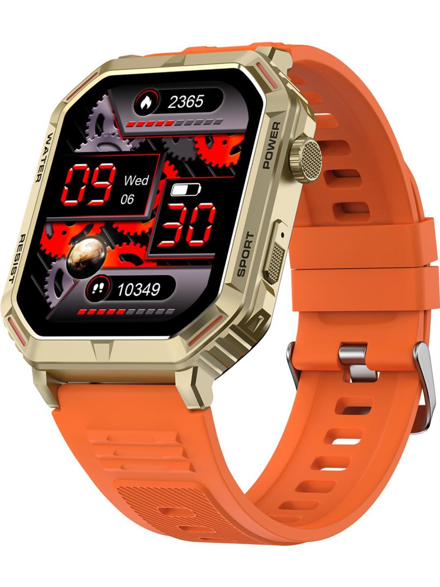 Fire-Boltt Commando BT Calling Smartwatch with 1.95 AMOLED Display & 123 Sports Modes (Orange)