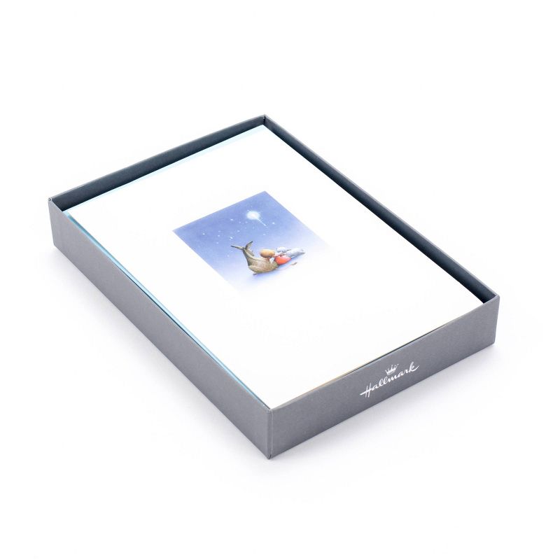 16ct Hallmark Donkey & Angel Greeting Cards