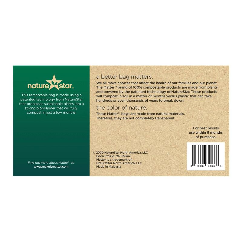 Matter 100% Compostable Snack Bags - 100ct