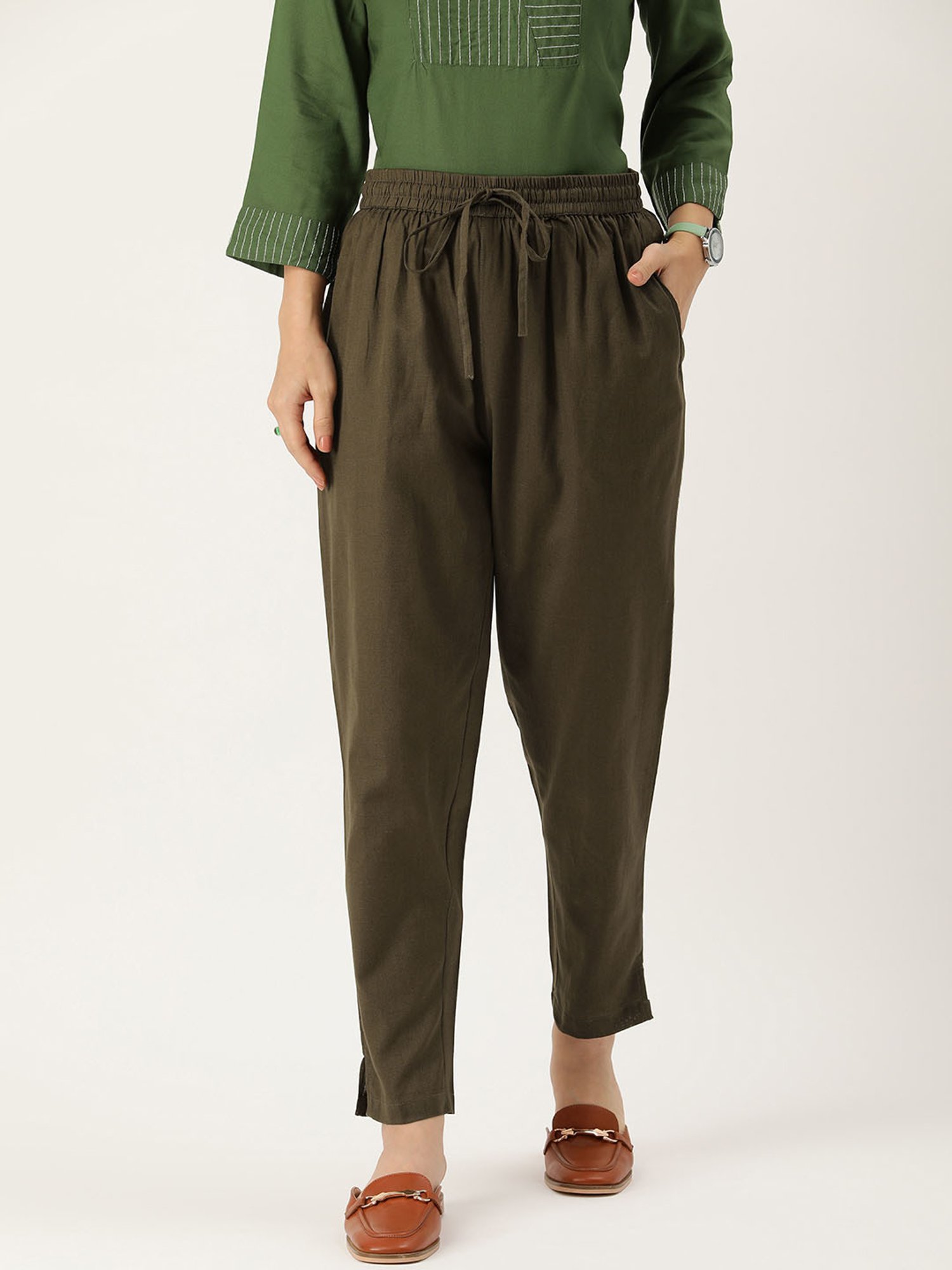 Amukti Olive Pants