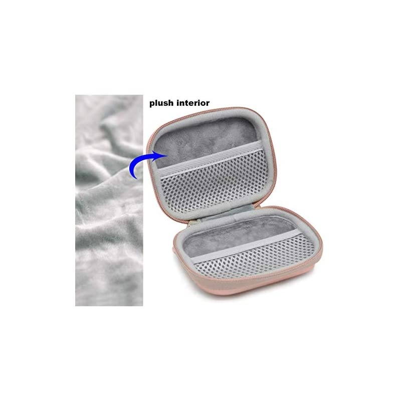 Protection and Storage Case for Airpods Case, Featured Design, mesh Pouches for airpods case, Wall Charger and Cable, (Rose Gold)