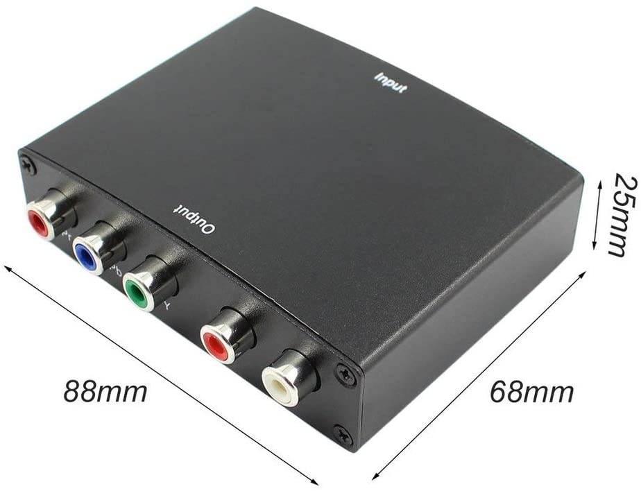 4K HDMI to YPbPr Converter HD Video Converter HDMI to 5 RCA RGB Component YPbPr Video R/L Audio Converter Adapter