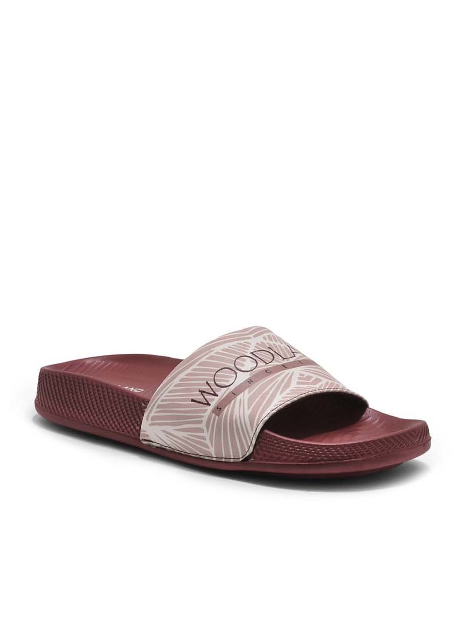 Woodland Women's Maroon Slides