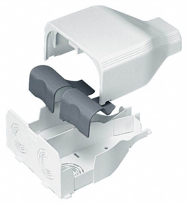 PANDUIT T45EEIW Entrance End,Off White,PVC,Ends