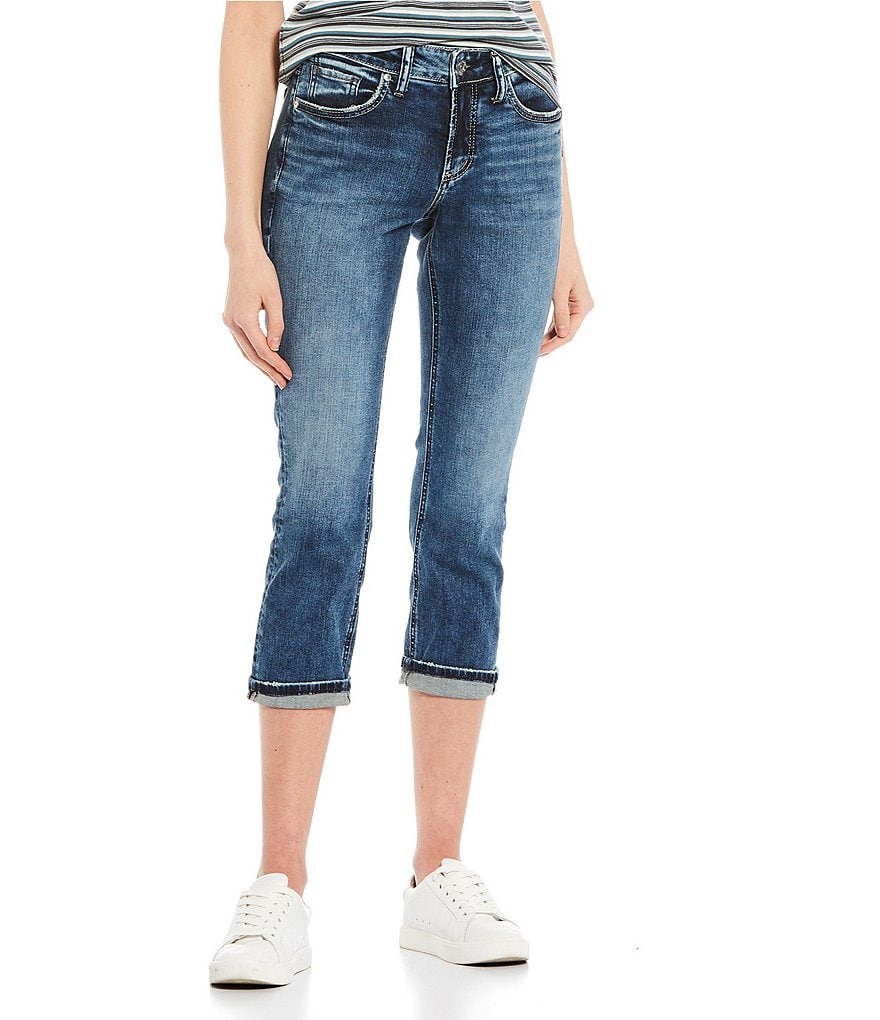 Celebrity Pink Destructed Cropped Skinny Jeans