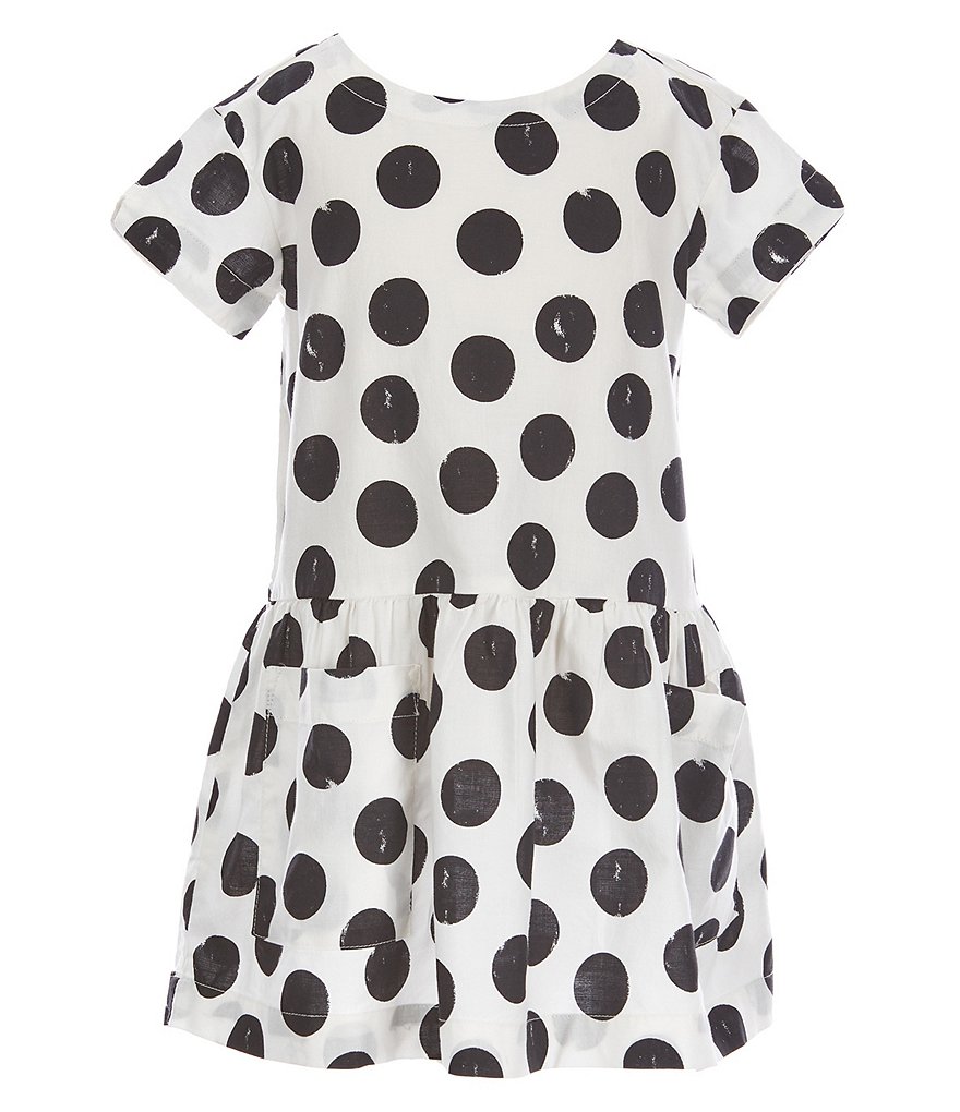 Tea Collection Little Girls 2-6 Woven Dots Pocket Dress