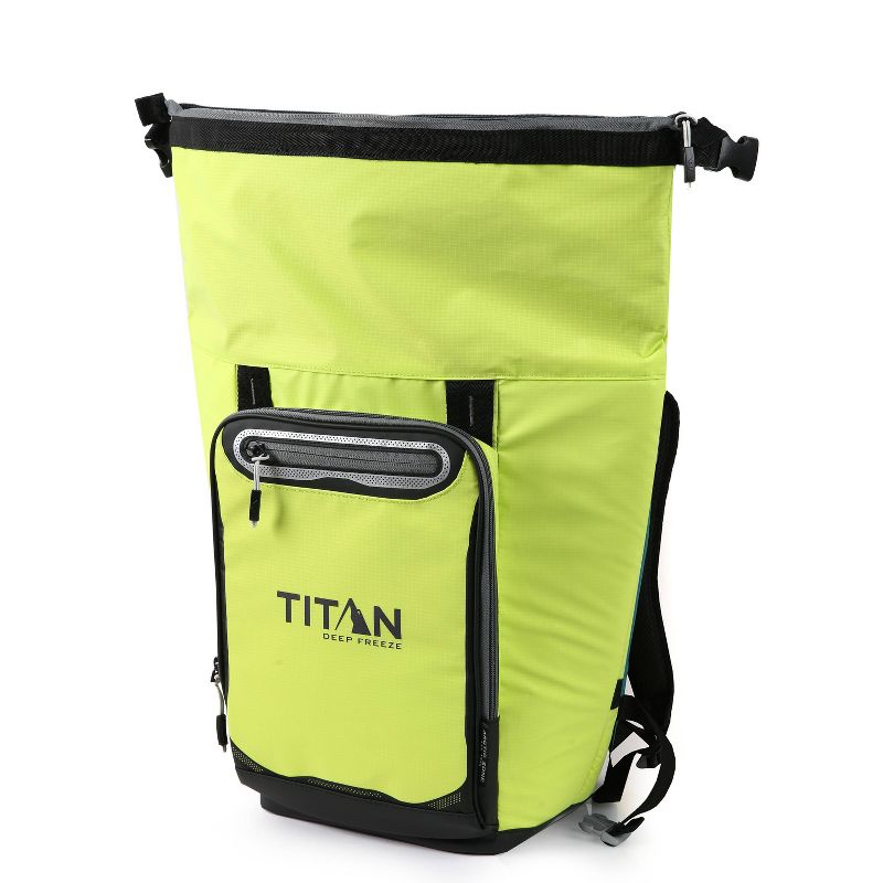 California Innovations Titan Deep Freeze 13qt Rolltop Backpack Cooler - Lime Green