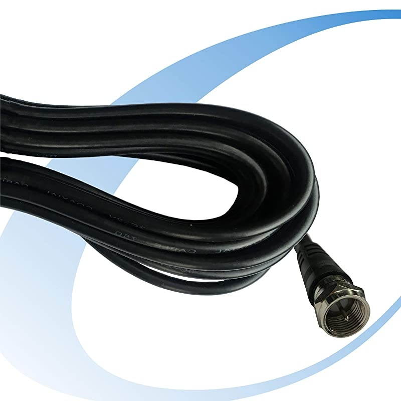 Coaxial TV Antenna Extension Cable with Coaxial Coupler to Extend Your Indoor Antenna15 feet