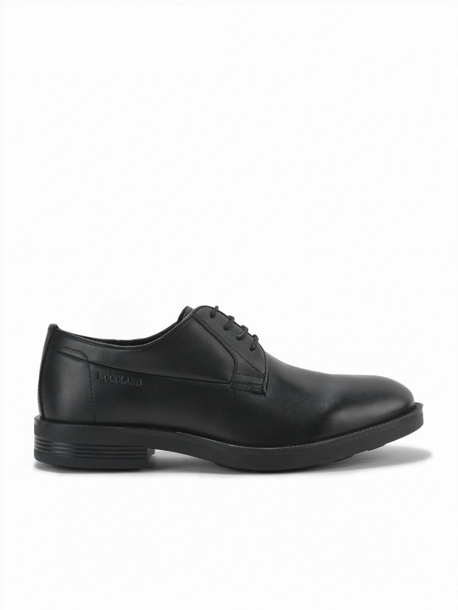 Woodland Men's Black Derby Shoes