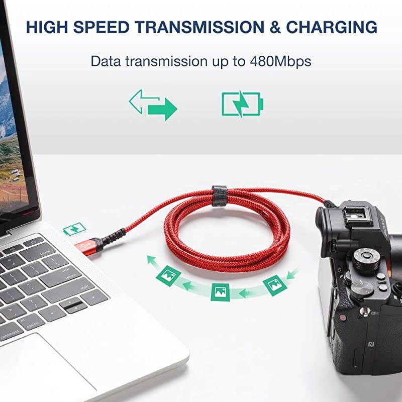 Mini USB Cable2Pack 33ft+66ft  USB 20 A to Mini B Cable Charging Cord Compatible with Ti84 Plus CE Graphing Calculators PS3 Controller GoPro Digital Camera GPS Receiver Dash Cam