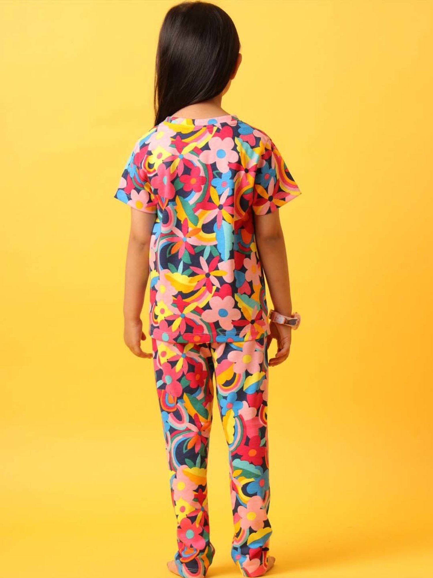 Jockey Girls Black Printed Shorts