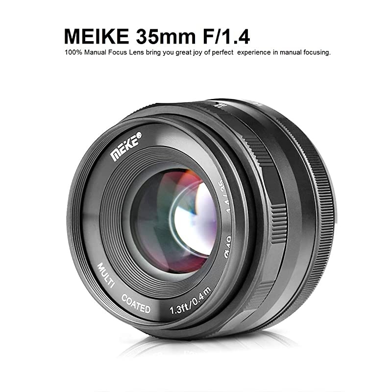 MK-35mm F/1.4 Manual Focus Large Aperture Lens Compatible with Canon Mirrorless Camera