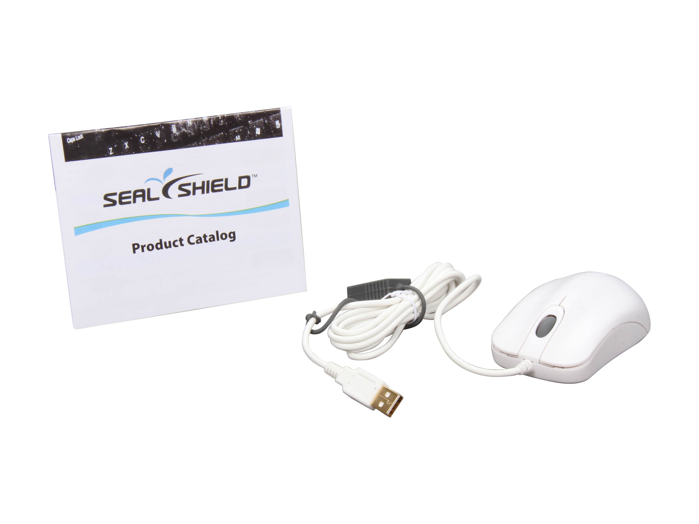 SEAL SHIELD SILVER STORM Optical Mouse STWM042 White Wired Optical Mouse