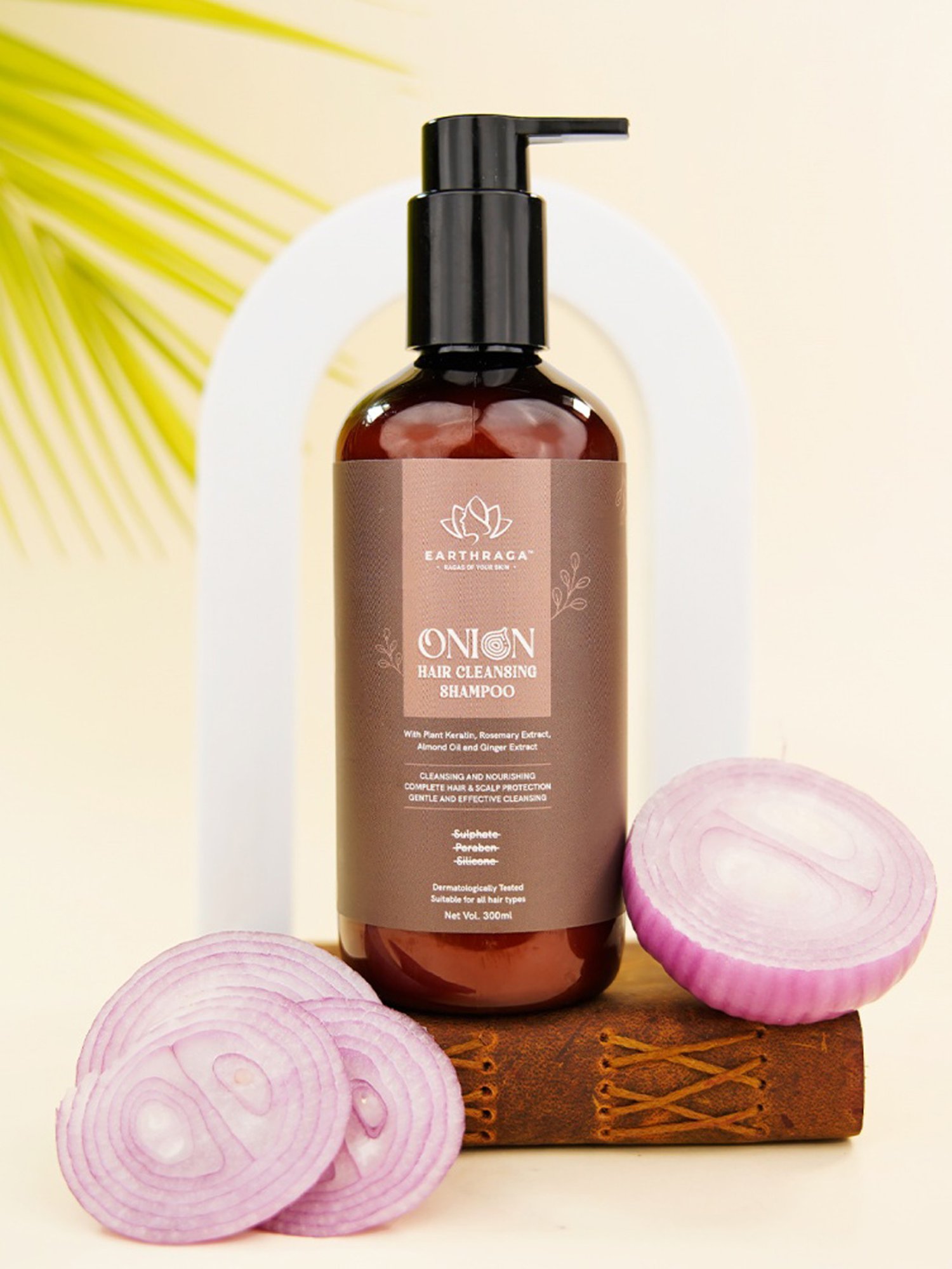 Earthraga Onion Hair Cleansing Shampoo - 300 ml