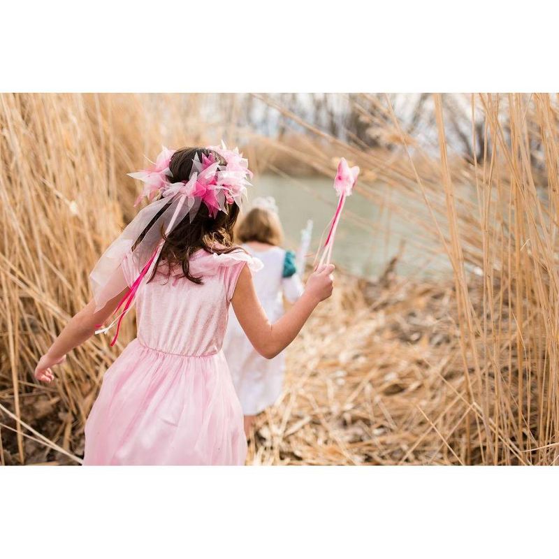 Little Adventures Girls' Fairy Halo & Wand - Light Pink/Lilac
