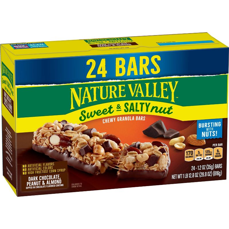 Nature Valley Sweet and Salty Dark Chocolate Peanut and Almond - 24ct