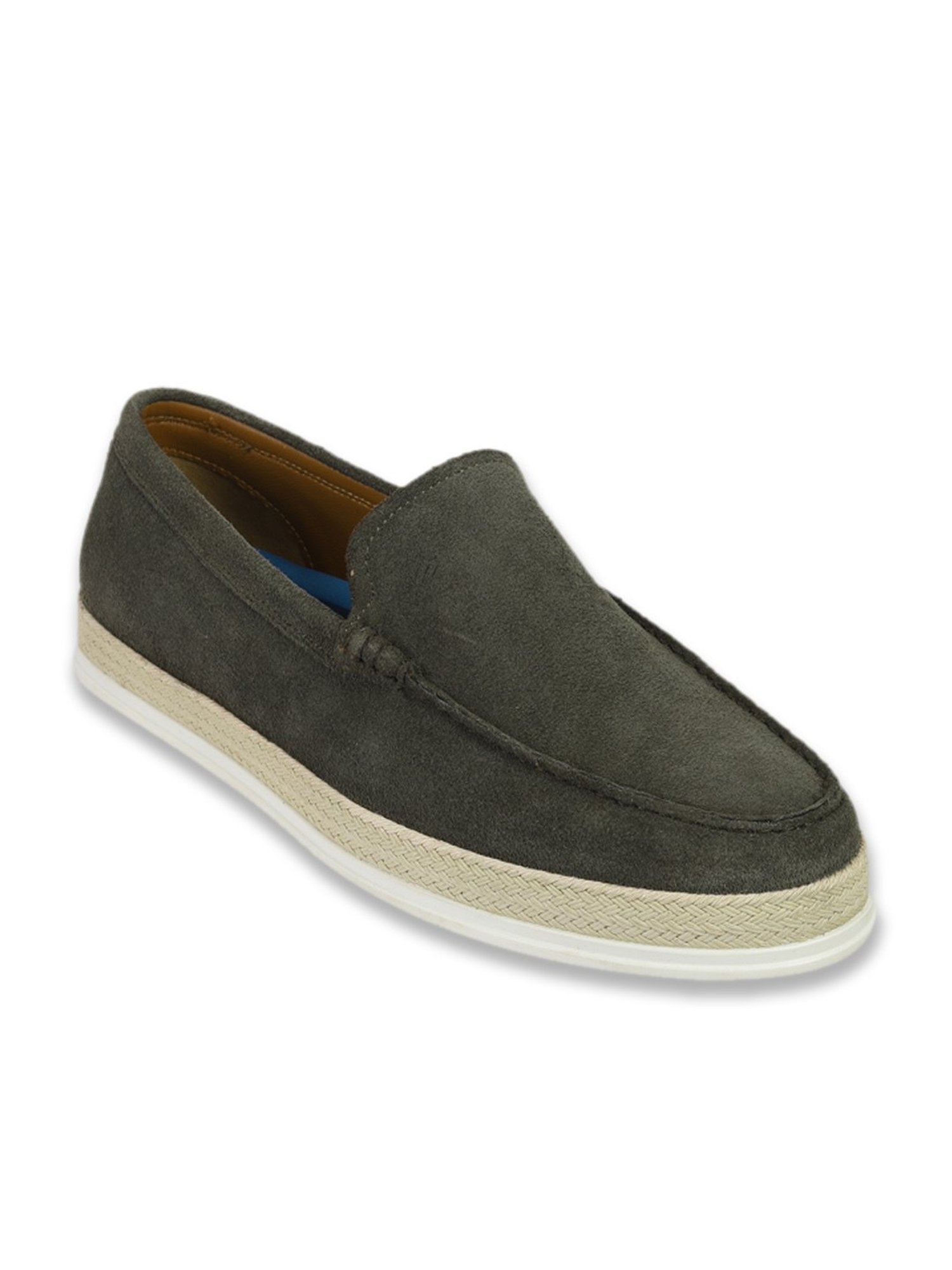 Da Vinchi by Metro Men's Olive Casual Loafers