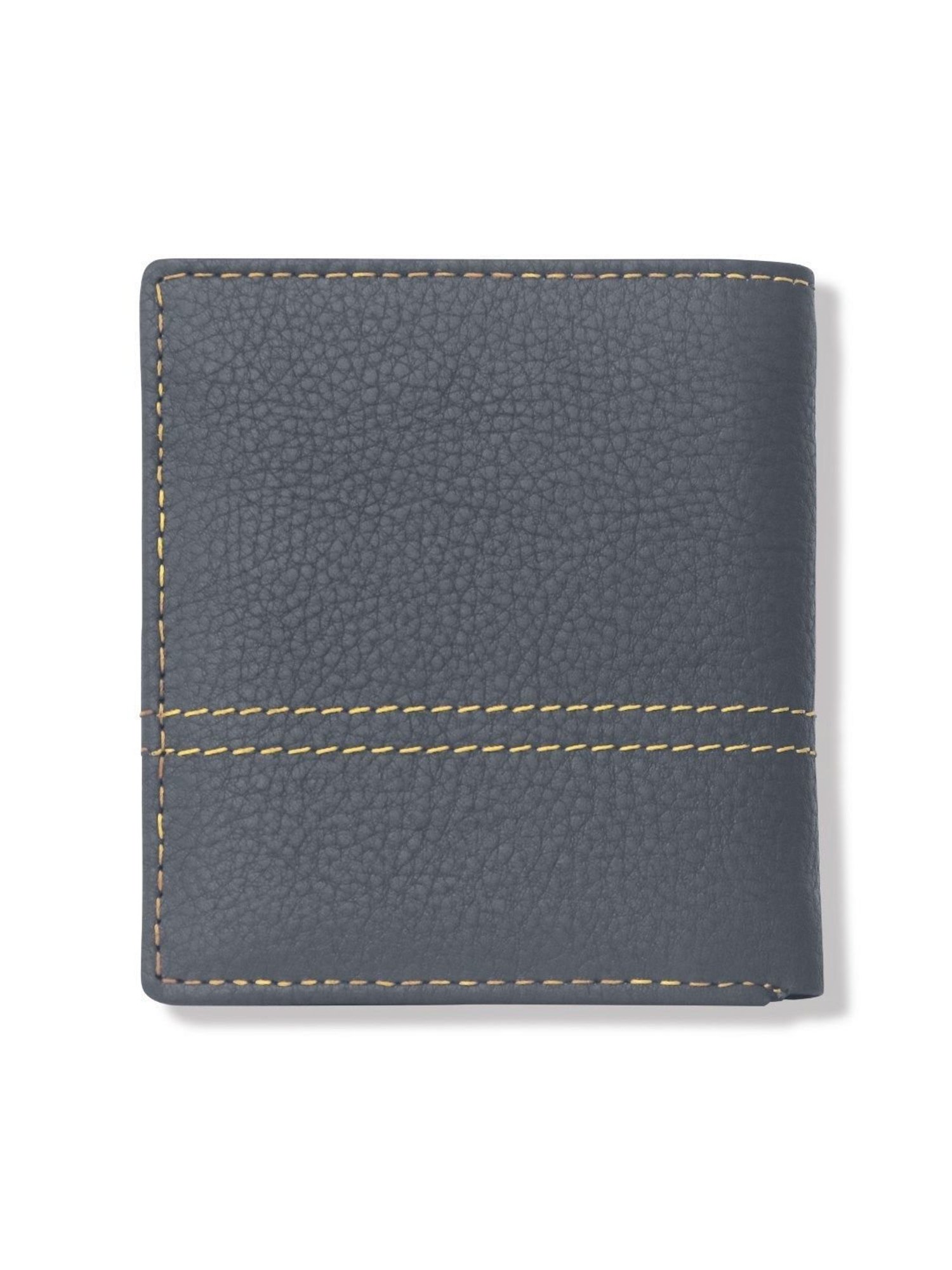 Kara Blue Leather Bi-Fold Wallet for Men