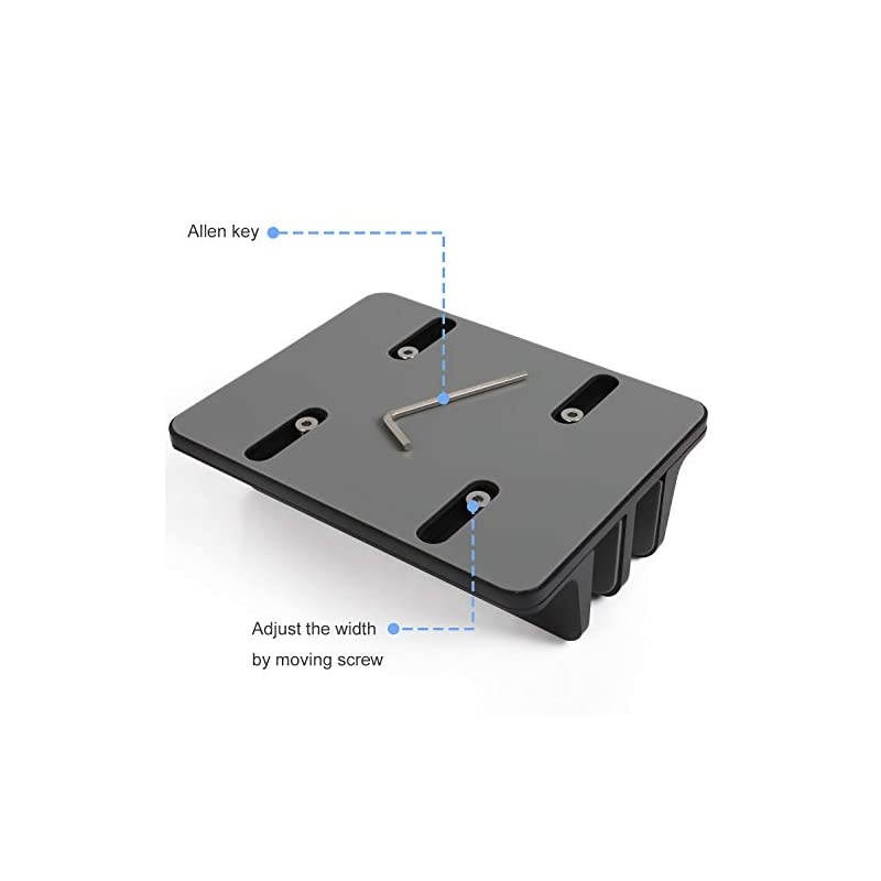 Upgraded Dock Version Vertical Laptop Stand Double Desktop Stand Adjustable Laptop Holder up to 173 inches Compatible with All MacBook ProAirMicrosoft Surface Black