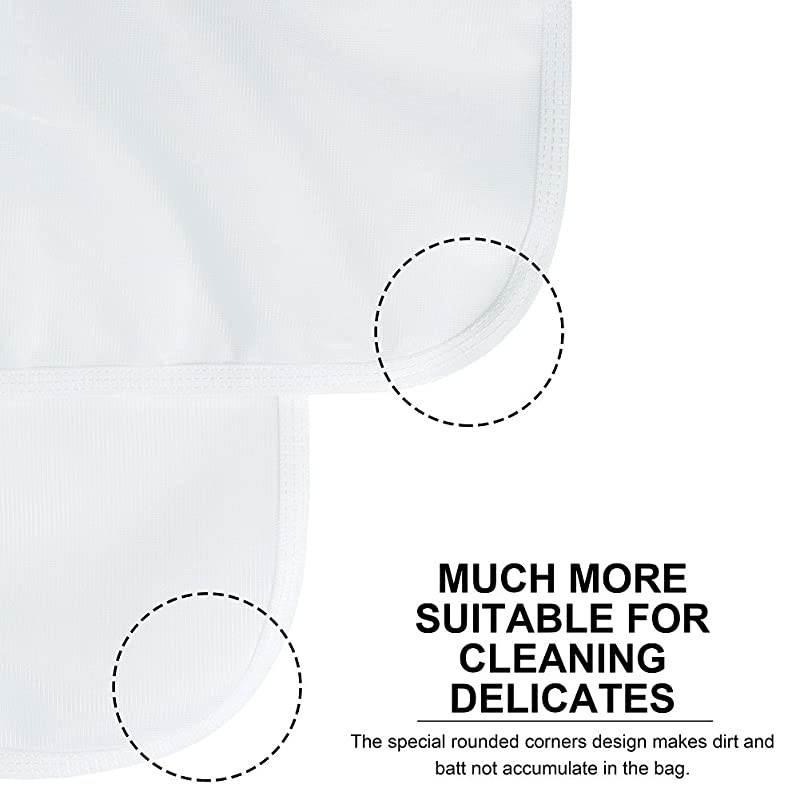 Delicates Laundry Bags Bra Fine Mesh Wash Bag for Underwear Lingerie Bra Pantyhose Socks Use YKK Zipper Have Hanger Loops Small Openings White 3 Small