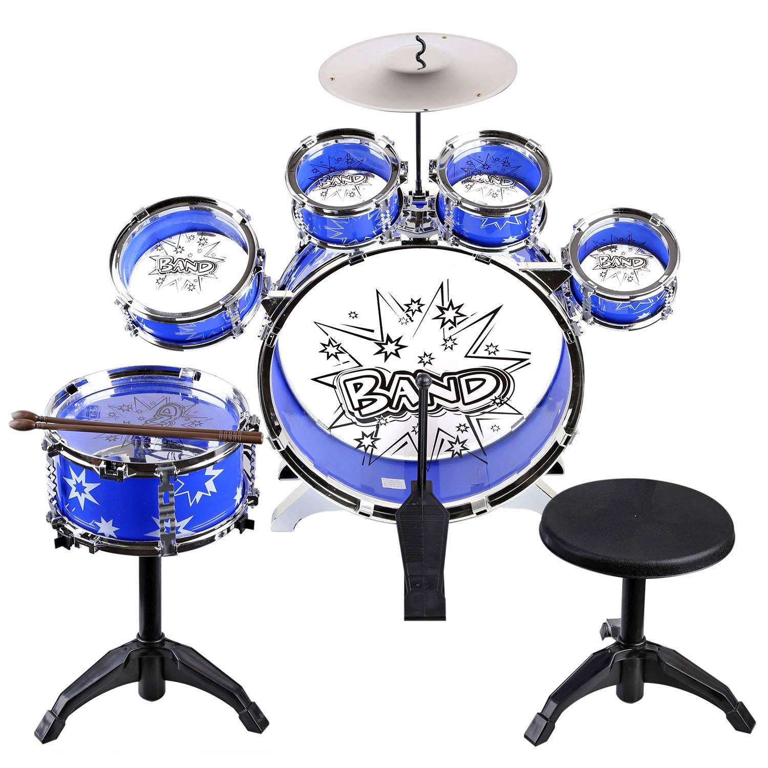 Urban Kit Kids Musical Drum Instrument Set Blue UK-PS75A-BLU