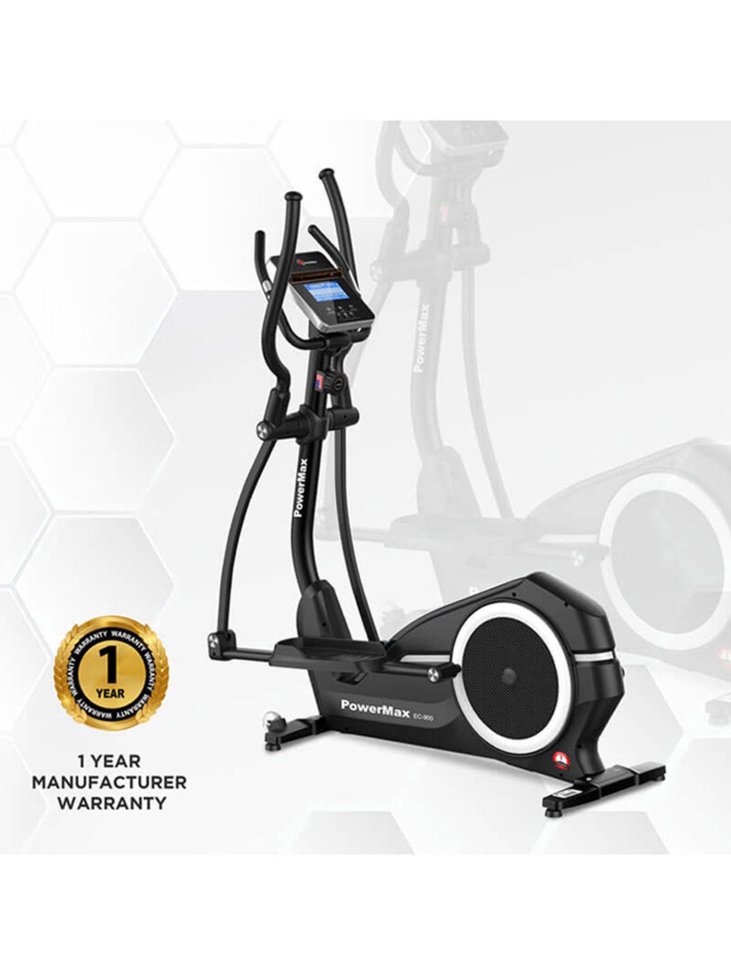 PowerMax Fitness EC-900 Elliptical Trainer (Black)