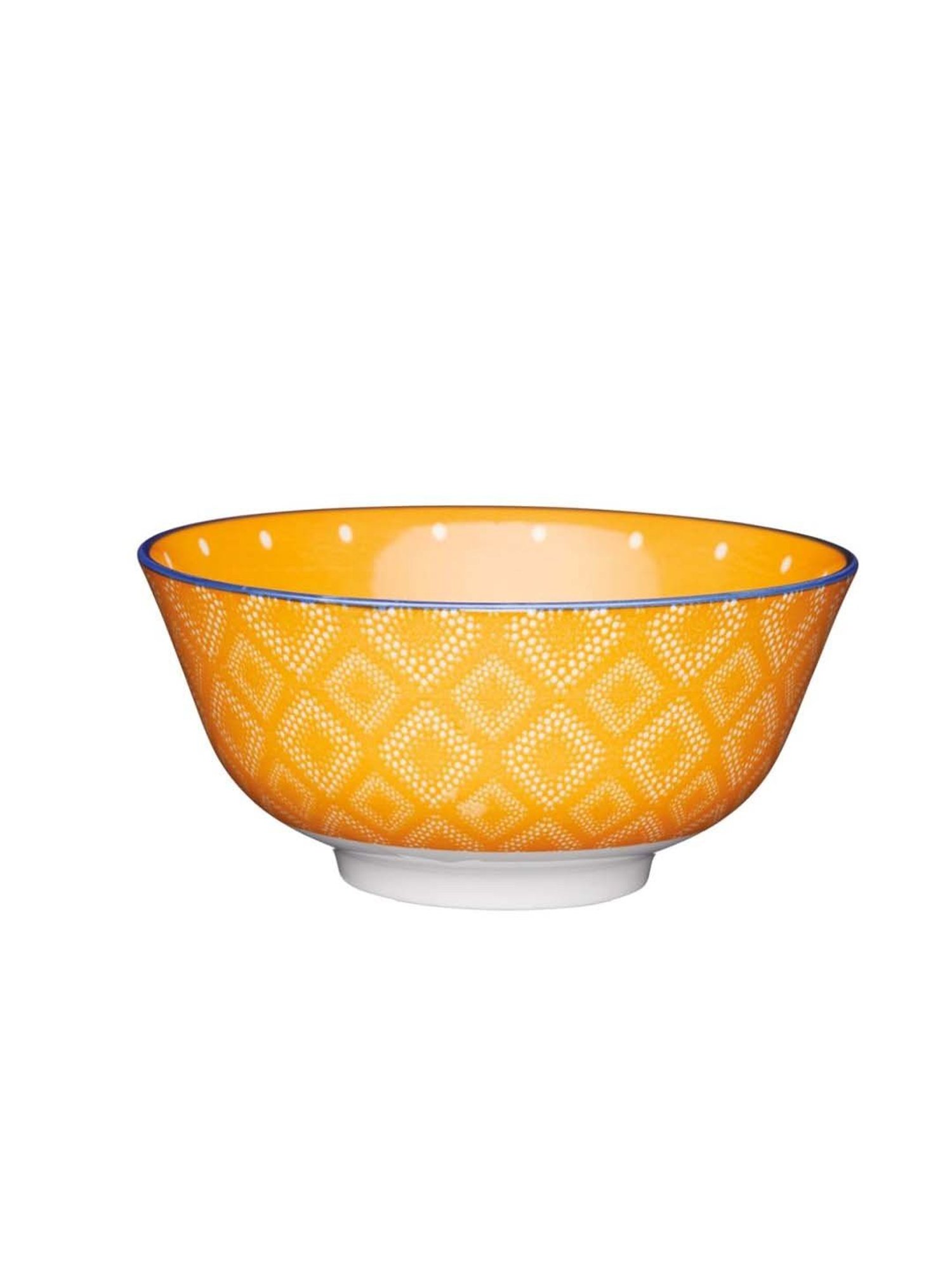KitchenCraft Orange Stoneware Fruit Bowl