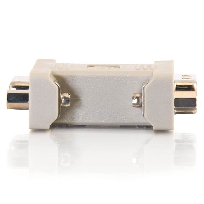 08075 DB9 Male to DB9 Female Serial RS232 Null Modem Adapter, Beige