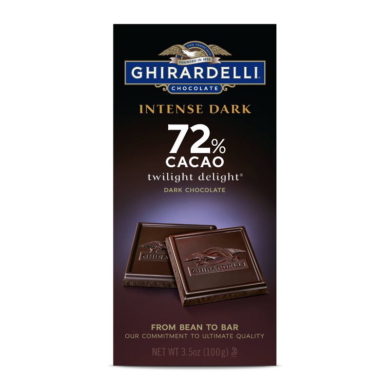 Ghirardelli Intense Dark 72% Cacao Chocolate Bar - 3.5oz