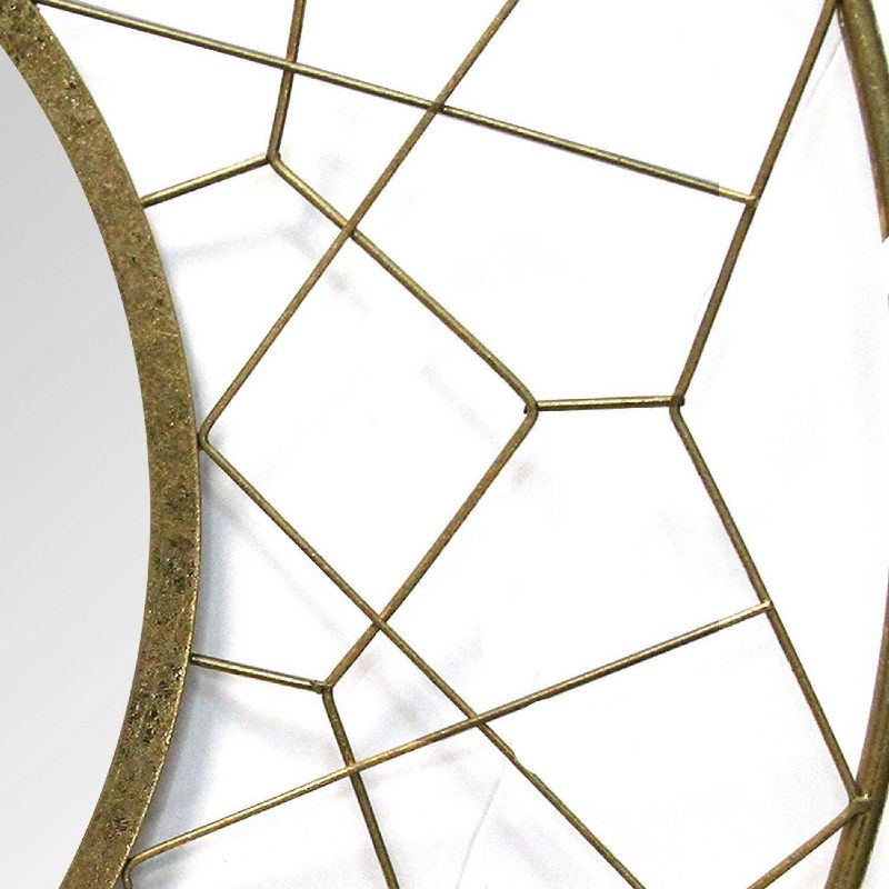 35.63" Aimee Wall Mirror Gold - Stratton Home Décor