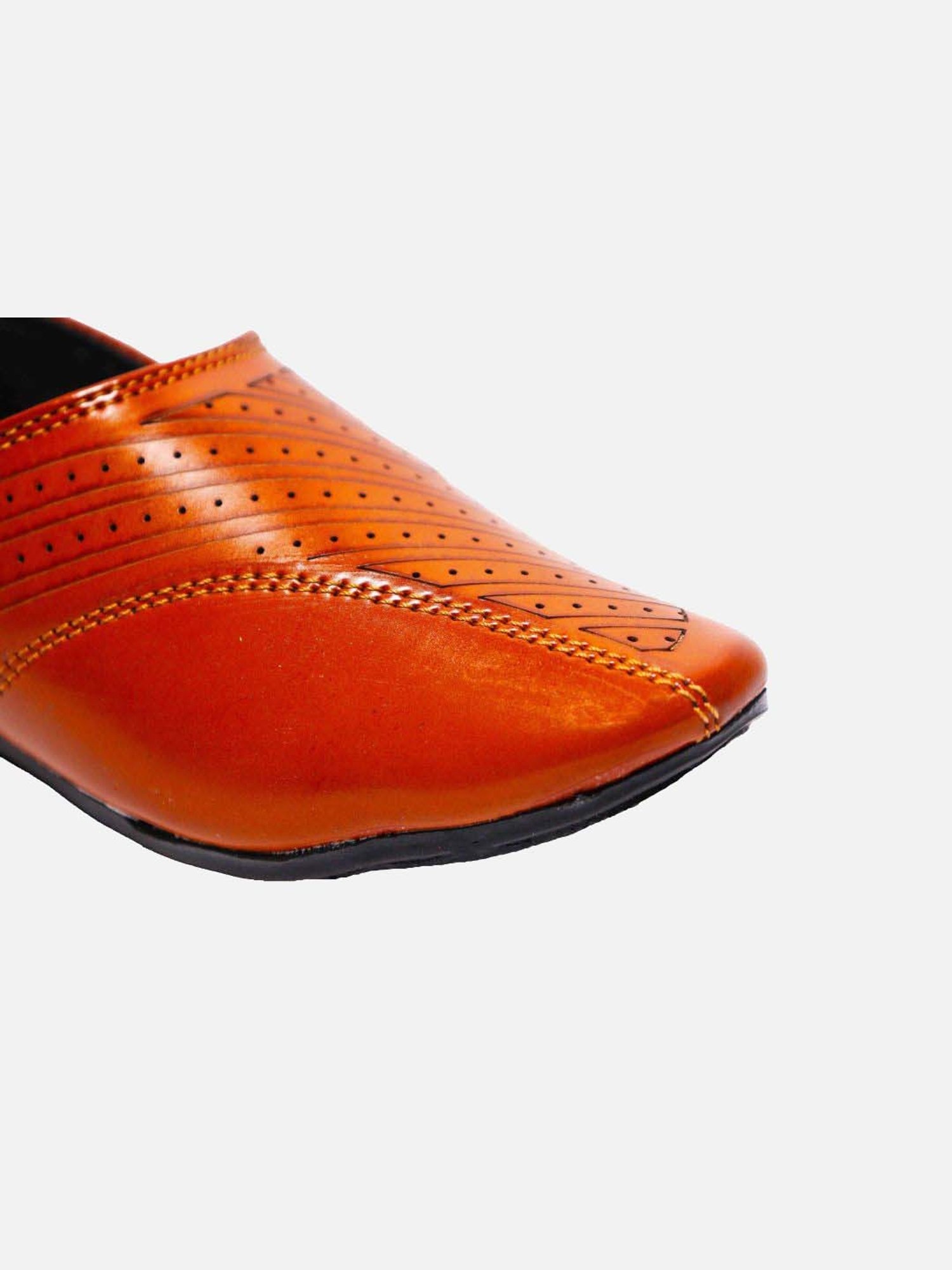 Tiny Bugs Boys Tan Party Wear Slip Ons