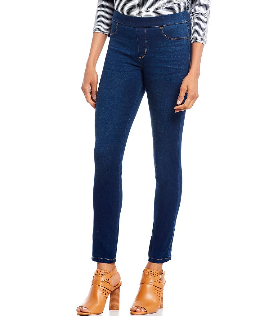 Commando Faux Leather Crocodile-Embossed Legging