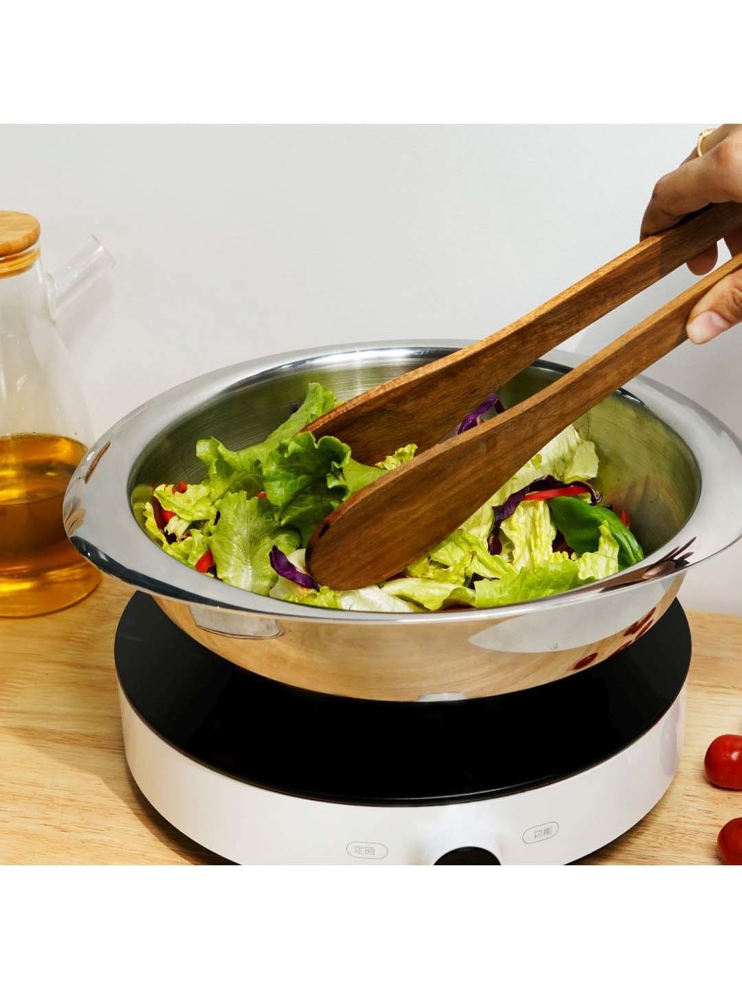 Meyer Trivantage Silver Stainless Steel 22 cm Gas & Induction Base Tasla (2.3 L)