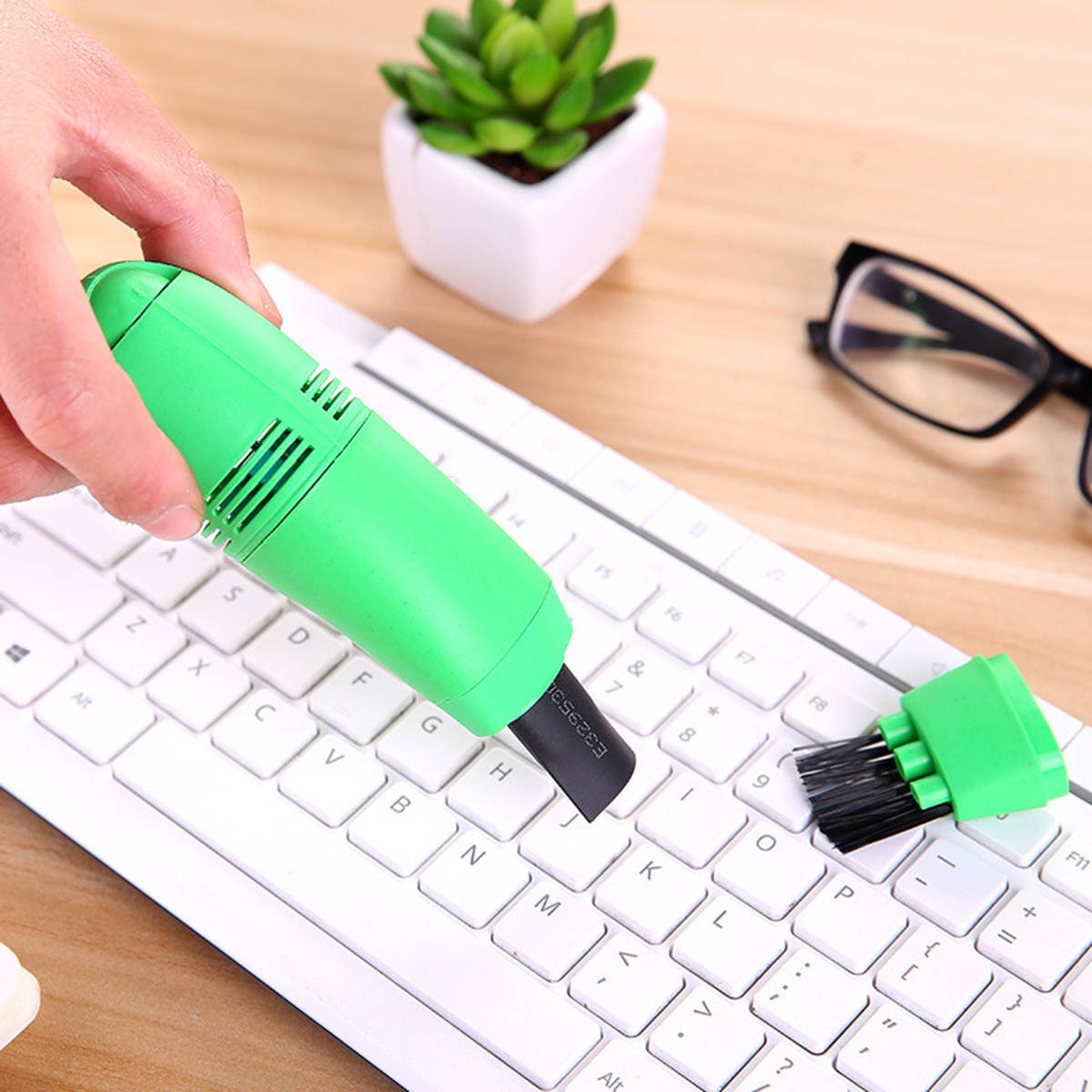 USB Computer keyboard Vacuum Cleaner Mini Desktop Dust Sweeper Collector Handheld Table Cleaning Tool for Office Car Home Pet House