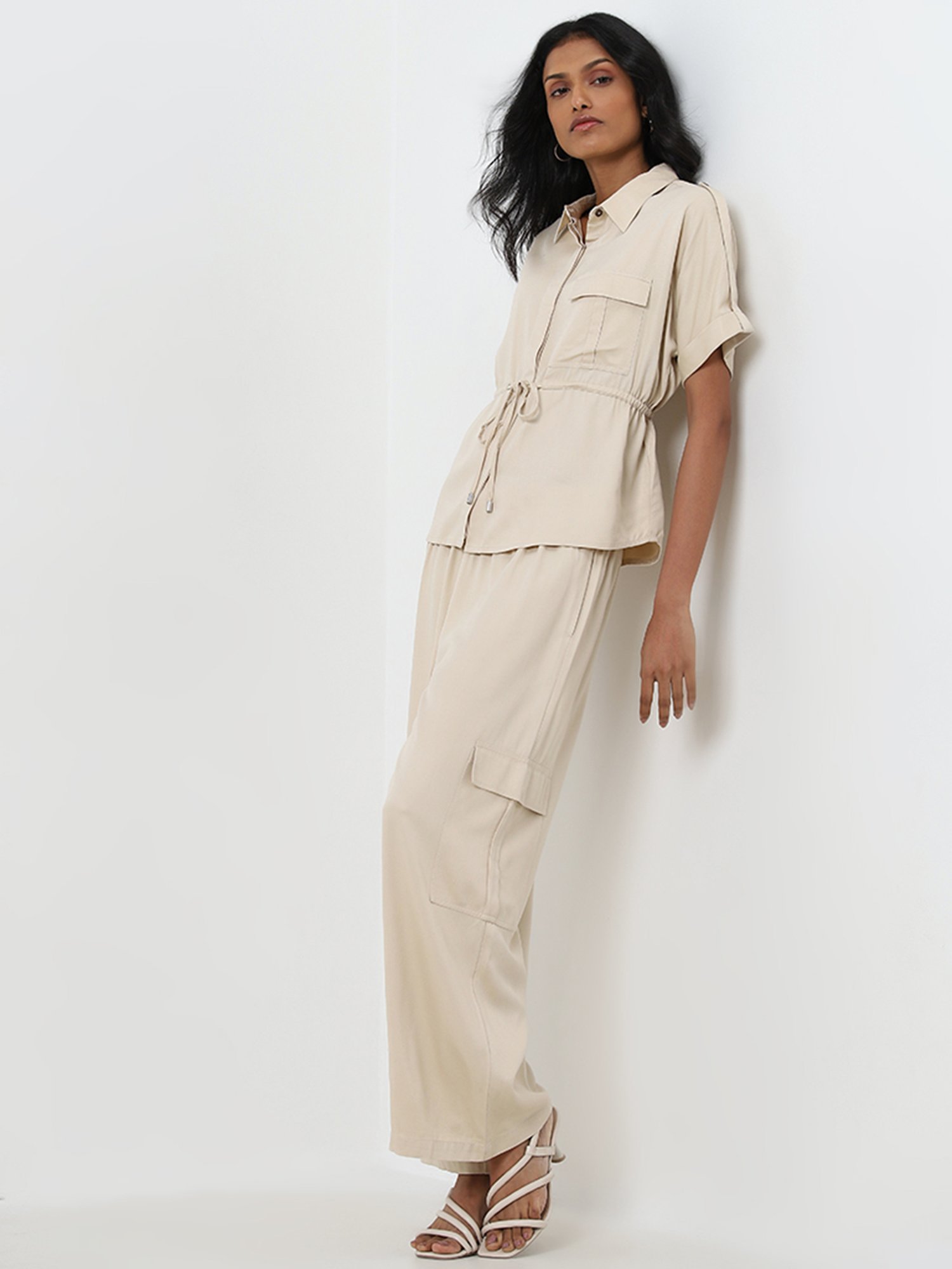 LOV by WestsideBeige Knot-Detailed Top