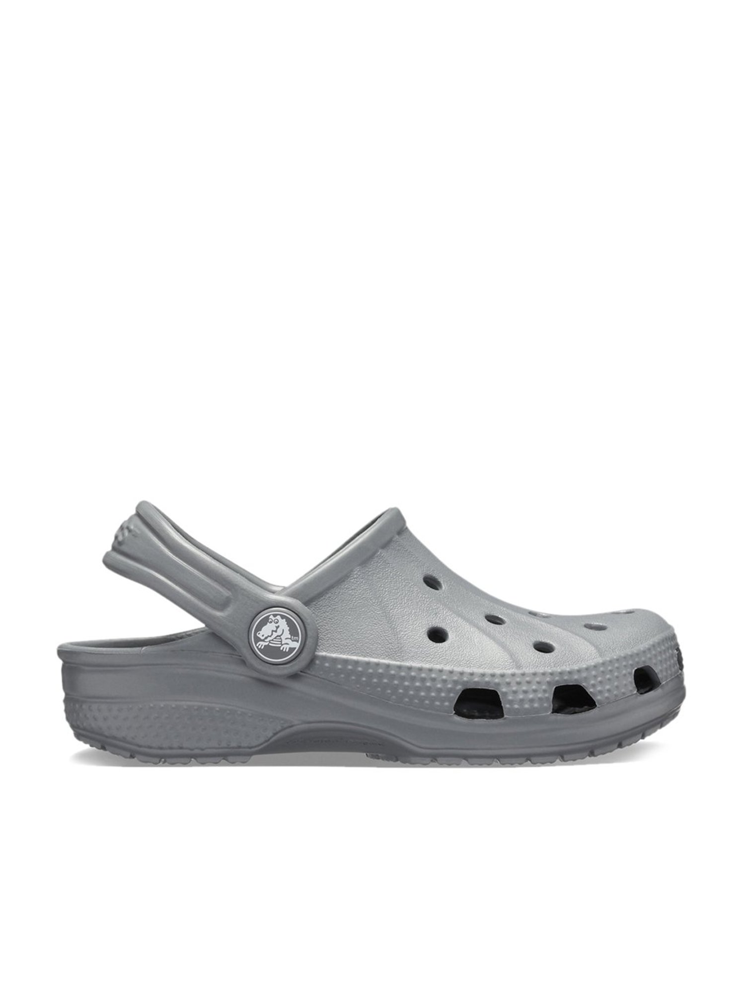 Crocs Kids Ralen Charcoal Grey Back Strap Clogs