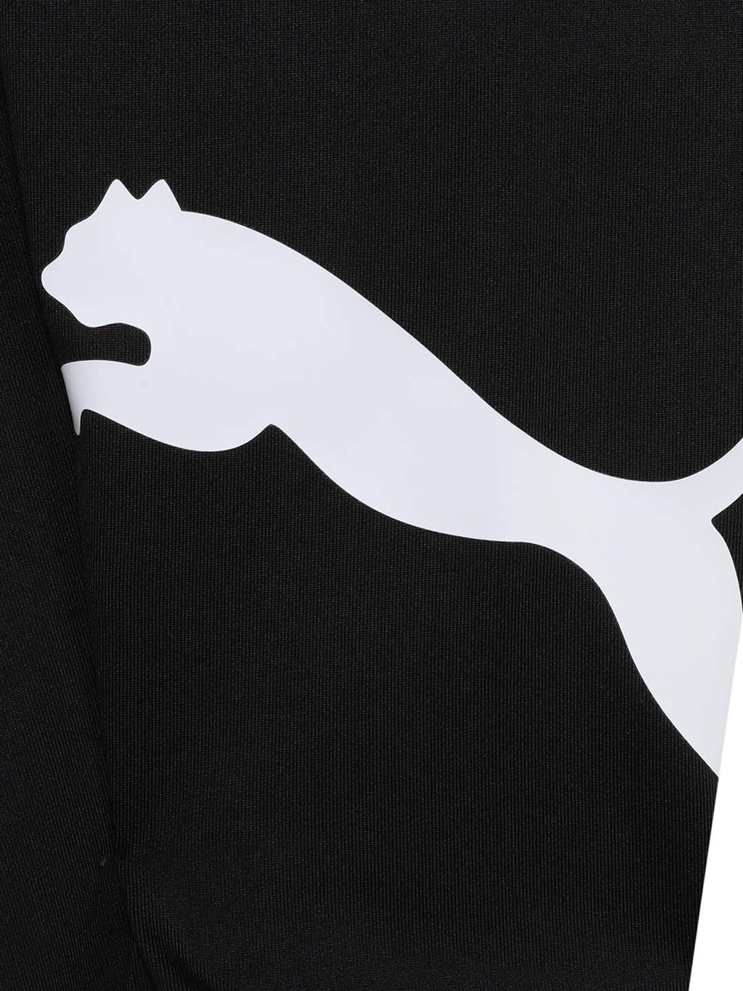 Puma Girls ACTIVE 7/8 Black Logo Tights