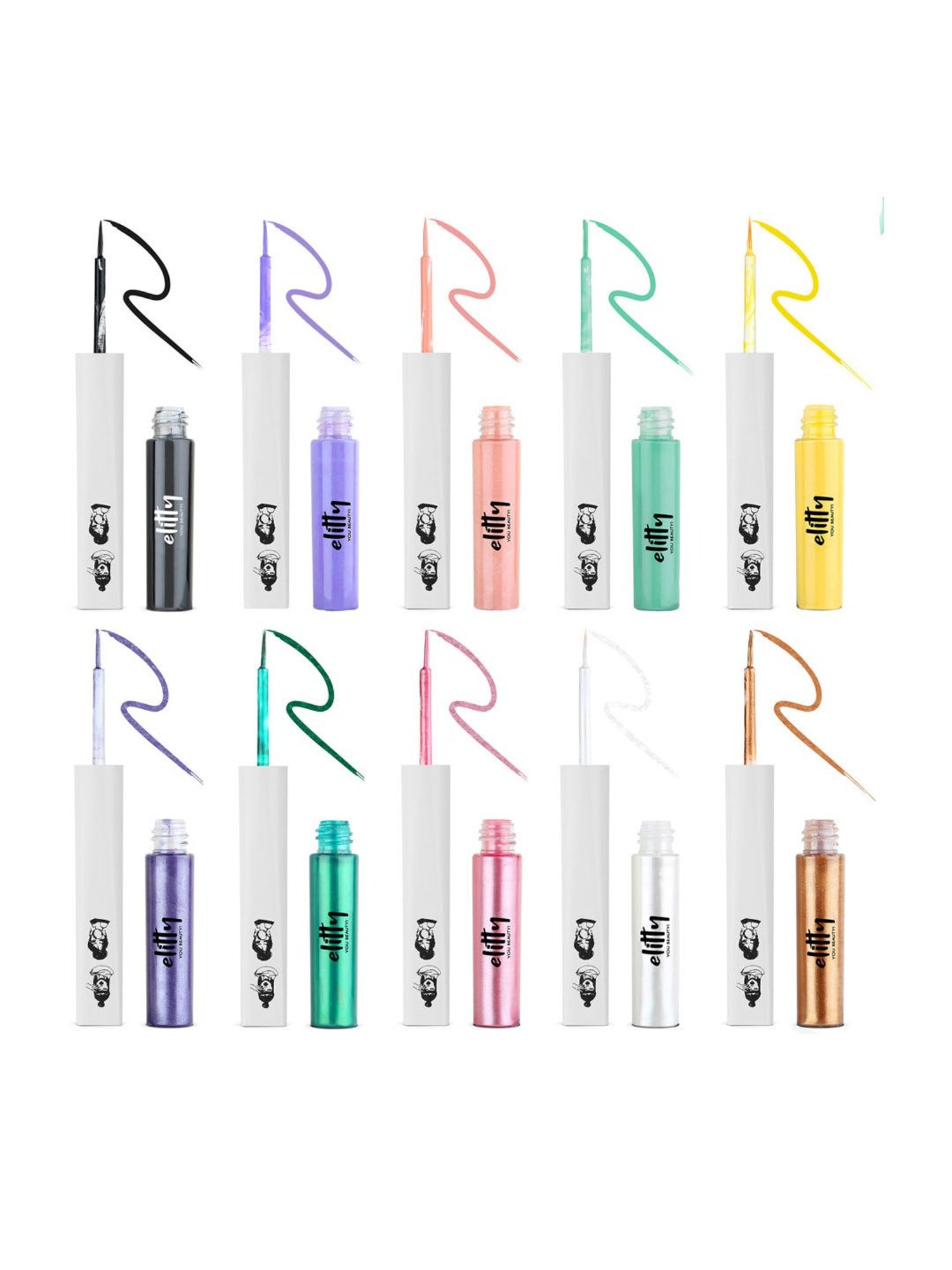 Elitty Eye Gotta Feeling 10/10 Bundle Eyeliner Combo - Pack of 10