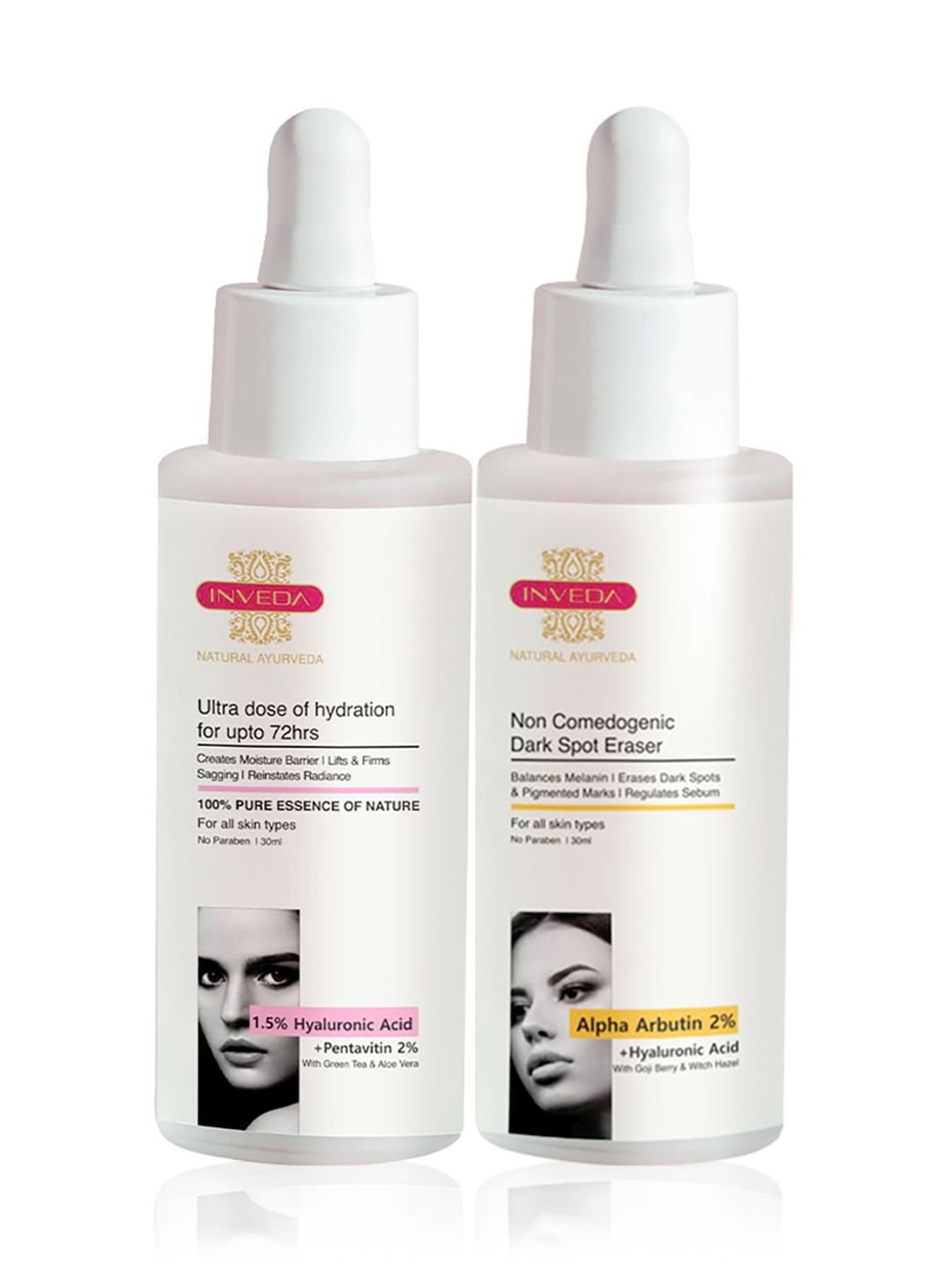 INVEDA Blemish Reducer with 72 hrs Hydration Rasa Combo