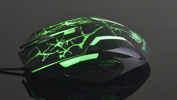 A-jazz Spiderhero Gaming Mouse 2400DPI 4x DPI green light