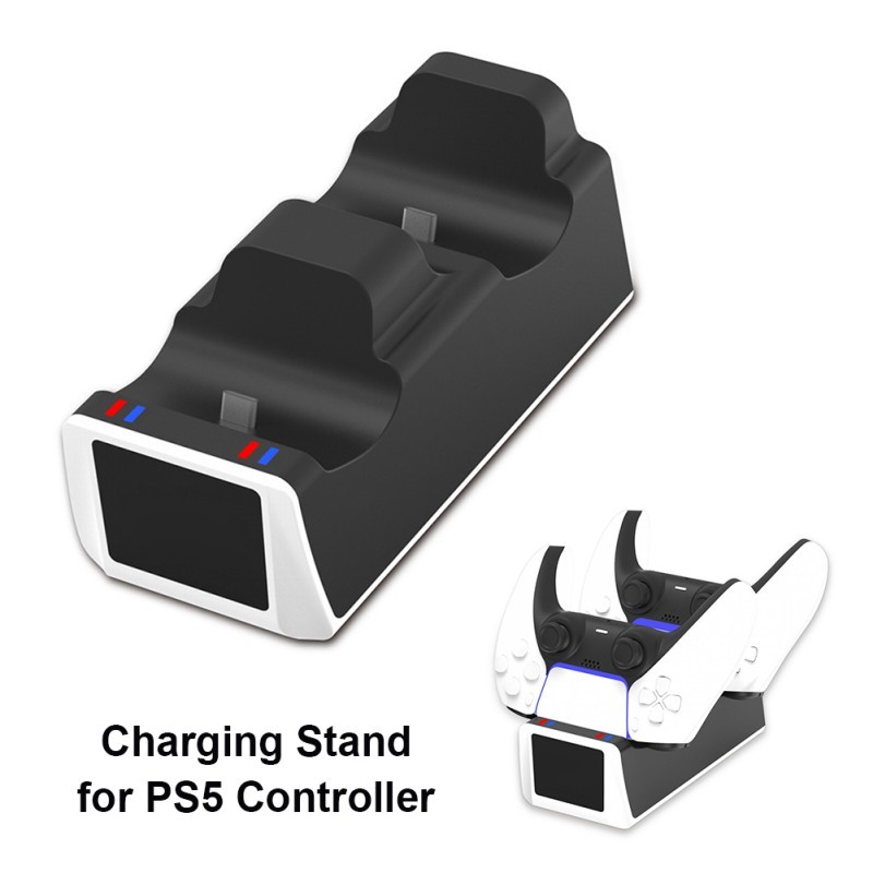 Balight Charger For DualSense Dual USB Type C Charging Dock Station Cradle With Indicator Light For PlayStation 5  PS5 Wireless Controlle