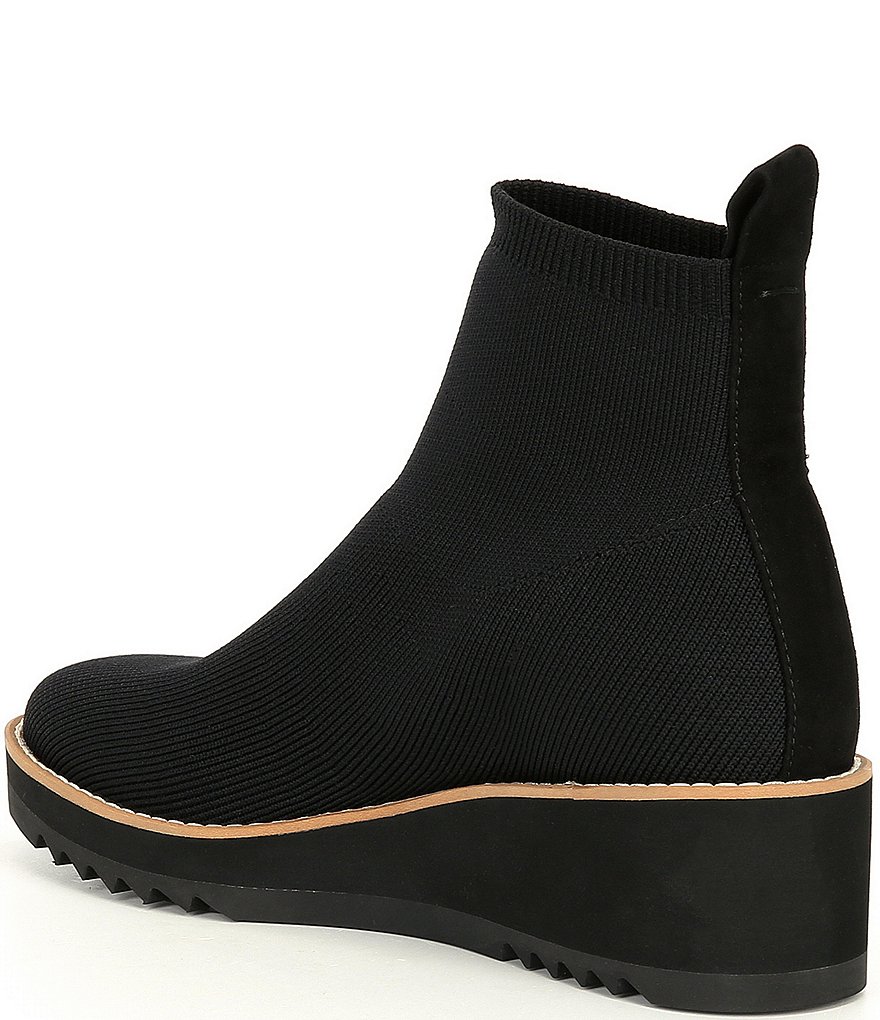 Eileen Fisher London 2 Stretch Knit Wedge Booties