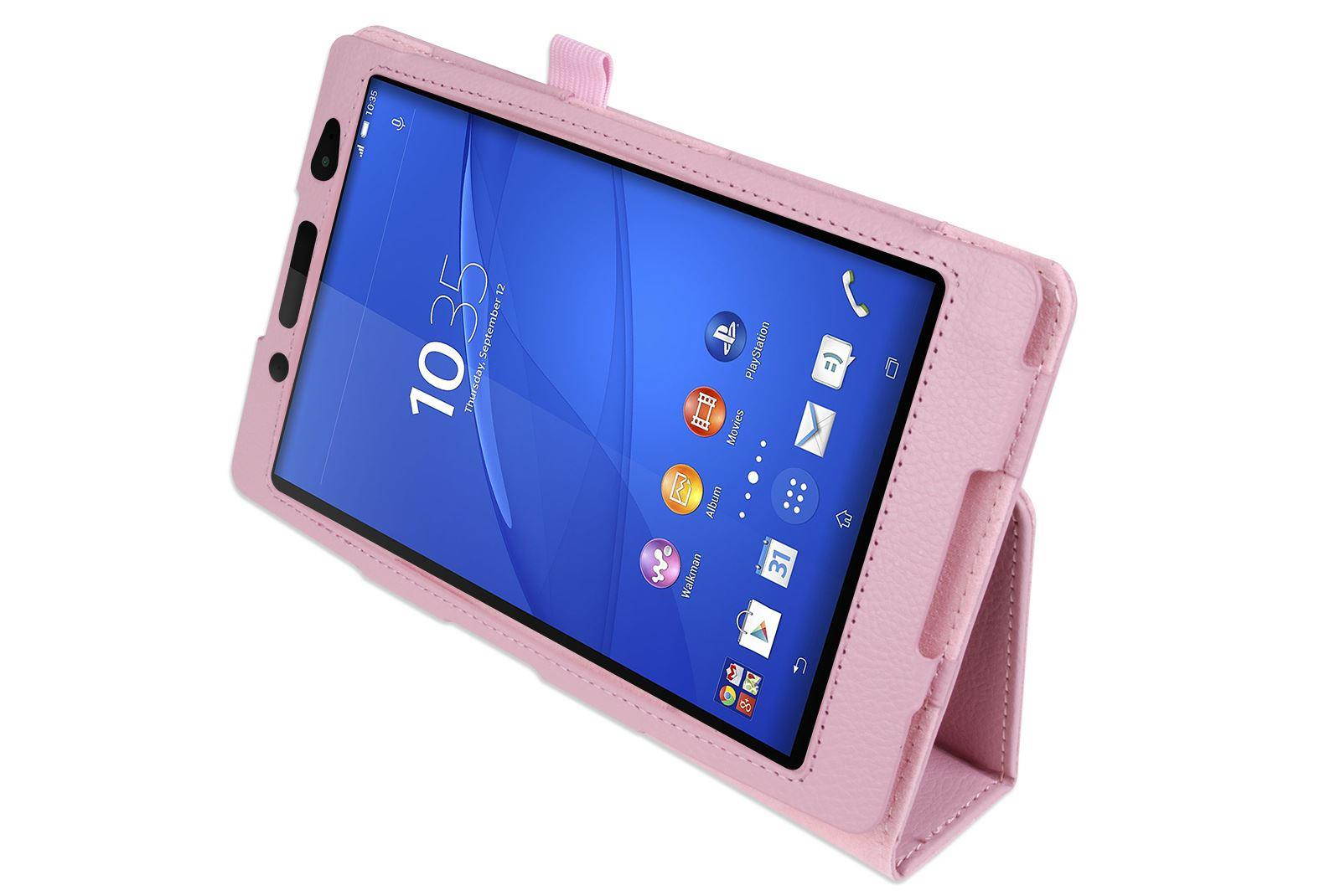 Hellfire Trading Magnetic PU Leather Case Cover for Sony Z3 8" Tablet Compact - Blue